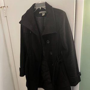 Kenneth Cole "Reaction" Black Peacoat (Medium)
